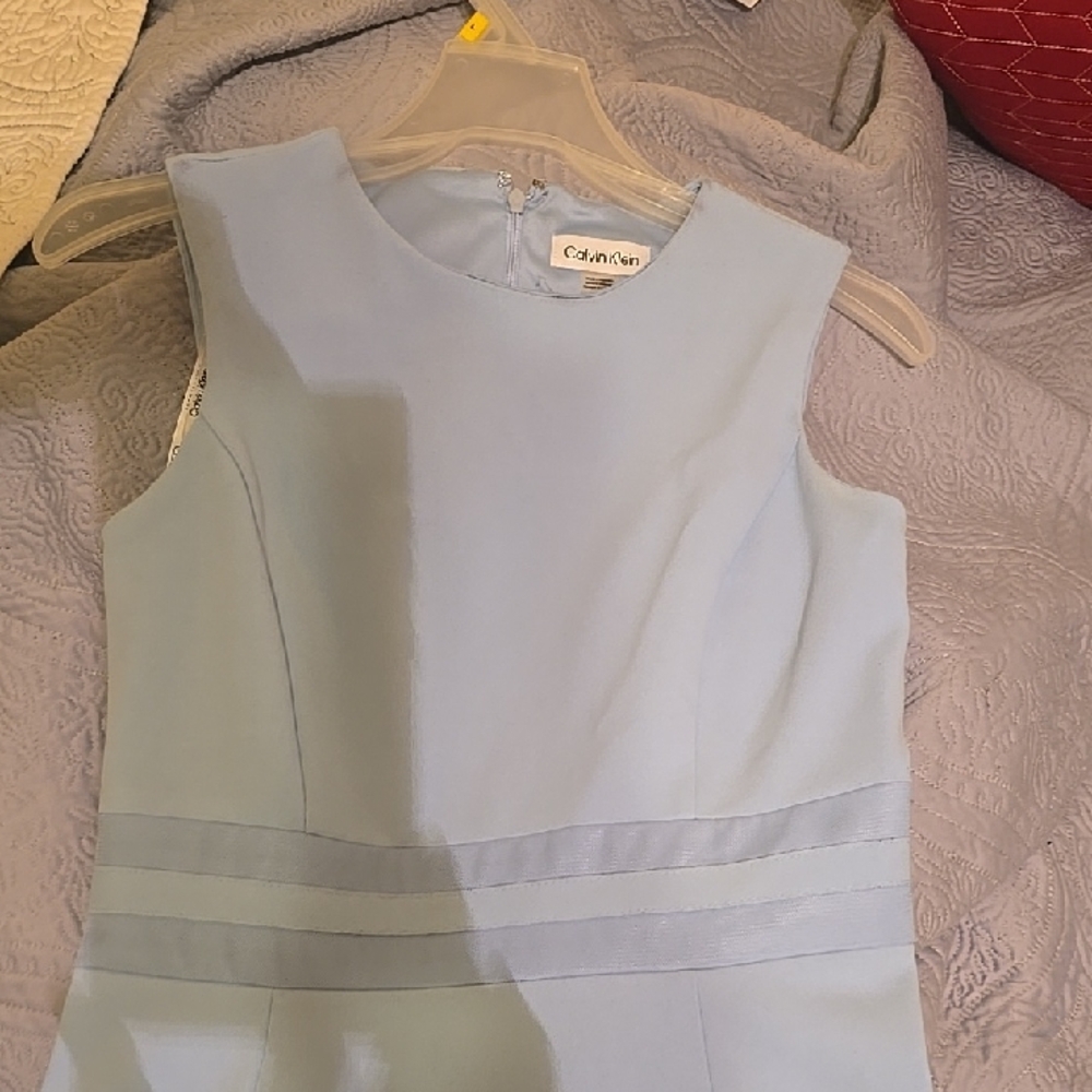Calvin Klein Women's Light Blue Midi Dress